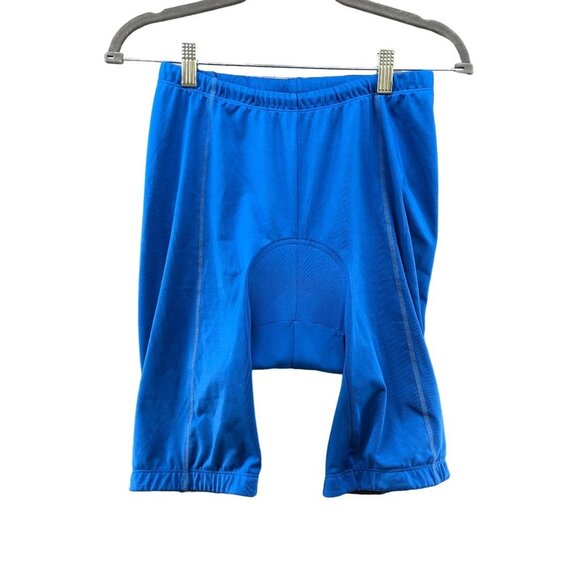 Nashbar Womens Blue Padded Cycling Shorts Biking Lycra Size Large L - Picture 1 of 11